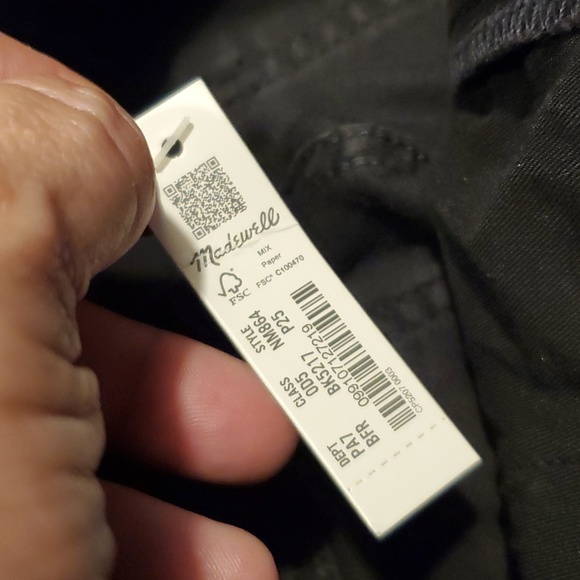 Madewell Curvy Highrise Skinny Jeans In Carbondale Size 25 Petite  NWT'S - Picture 9 of 14